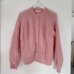 Sezane Pink Othello Cardigan